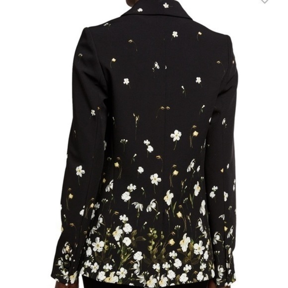 NEW ERDEM Black Daffodil Cady Blazer - Picture 2 of 15